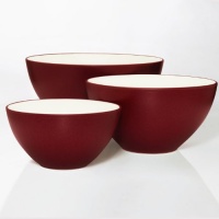 Noritake Colorwave Raspberry 3-Piece Bowl Set