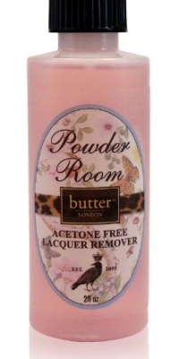 butter LONDON Powder Room Acetone-Free Lacquer Remover, 2.0 fl. oz.