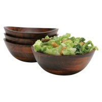 Lipper International Small Cherry Wavy Rim Bowls, Set of 4