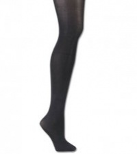 DKNY Metal Luxe Opaque Control Top Tights, Medium, Black