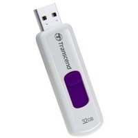 Transcend 32 GB JetFlash 530 Retractable USB 2.0 Flash Drive TS32GJF530 (White)