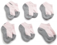 Jefferies Socks Girls 2-6X Seamless Sport Low Cut Half Cushion 6 Pair Pack Socks