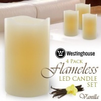 Westinghouse: Flameless LED Candle 4 Pack - Vanilla Scent & 5hr Timer