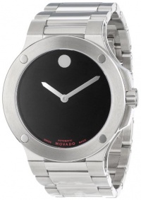 Movado Men's 606290 SE Extreme Stainless-Steel Bracelet Black Dial Watch