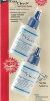 Dritz 1674 Fray Check Liquid Seam Sealant, 0.75-Ounce, 2-Pack