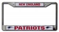 Rico New England Patriots Chrome License Plate Frame