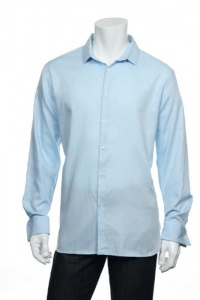 Alfani Red Men's Light Blue Button Down Shirt