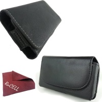 For Samsung Galaxy Exhilarate Premium Leather Case Holster Pouch, RuCell brand Suede cleaning Cloth