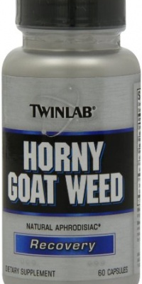 Twinlab Horny Goat Weed, Recovery, 60 Capsules (Pack of 2)