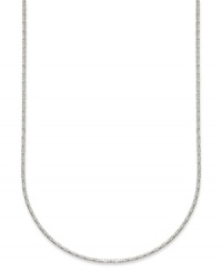 Glistening and glamorous. Giani Bernini's sparkling chain necklace, set in sterling silver, brings a lustrous touch to any affair. Approximate length: 20 inches.