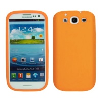 Cbus Wireless Orange Silicone Case / Skin / Cover for Samsung Galaxy S III S3 S 3 SIII / i9300 i535 i747 T999 L710 R530