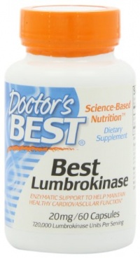 Doctor's Best Best Lumbrokinase (20mg), 60-Count