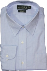 Lauren By Ralph Lauren Slim-Fit Non Iron Herringbone Dress Shirt