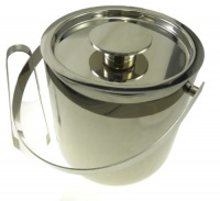 Hotel Collection Barware Stainless Steel Ice Bucket and Tongs