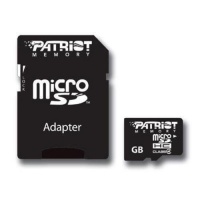 Patriot Signature 16 GB MicroSDHC Class 4 Flash Memory Card with Standard SD Adapter PSF16GMCSDHC43P