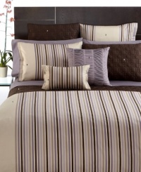 Hotel Collection Quadrus Stripe 400T Full/Queen Duvet Cover Spaced Stripe