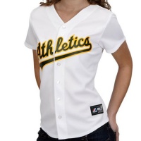 MLB Womens Oakland Athletics Home Replica Baseball Jersey