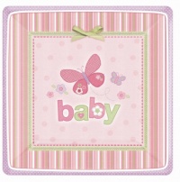 Carter's Baby Girl Square Dessert Plates (8 count)