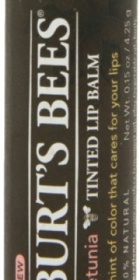 Burt's Bees Tinted Lip Balm, Petunia, 0.15 Ounce