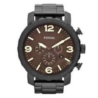 Fossil JR1356 Nate Stainless Steel Watch Black