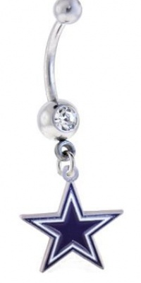 Dallas Cowboys NFL Sexy Belly Navel Ring