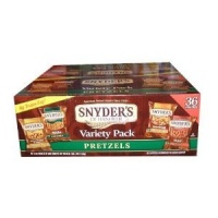 Snyders of Hanover 36 Bag Variety Pack Pretzel Snack Value Box