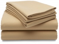 Pinzon Signature 190-Gram Cotton Velvet Flannel California King Sheet Set, Chamois