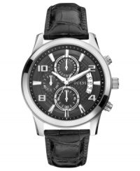 A classic yet masculine chronograph watch for the everyday man, by GUESS.