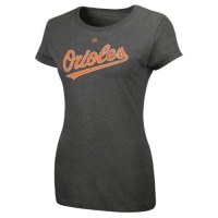 MLB Nick Markakis Baltimore Orioles Women's Short Sleeve Crew Neck Tee