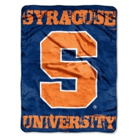 NCAA Syracuse Orange 46-Inch-by-60-Inch Micro-Raschel Blanket, Grunge Design