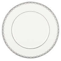 Lenox 822927 Iced Pirouette Dinner Plate, White