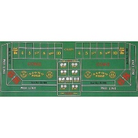 Trademark Poker Craps Layout 36-Inch x 72-Inch