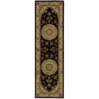 Nourison 2000 2233 Rectangle Rug, Black, 2.6-Feet by 4.3-Feet