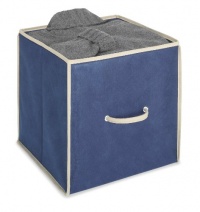 Whitmor 6536-908 12 inch Collapsible Cube, Navy