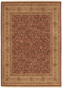 Shaw Living Beaufort Rug, 5-Feet 5-Inch by 8-Feet, Red