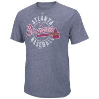 MLB Atlanta Braves The Big Time T-Shirt, Navy Heather