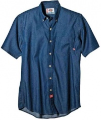 Dickies Men's Short Sleeve Denim Work Shirt