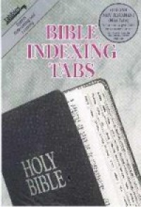 Bible Tab: Clear Tab with Silver Center Strip & Black Lettering