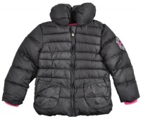 Weatherproof Girls Black & Pink Bubble Jacket (6X)