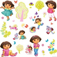 RoomMates RMK1378SCS Dora the Explorer Peel & Stick Wall Decals