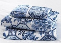 Lauren by Ralph Lauren Palm Harbor Octagonal Blue & White Pillowcases, Standard