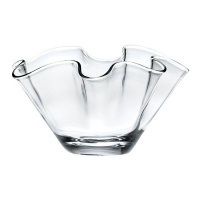 Lenox Organics Crystal Ruffle Bowl, Large, White