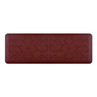 WellnessMats 72-inch by 24-inch Motif Mat, Bella, Burgundy