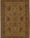 Area Rug 3x5 Rectangle Traditional Beige-Celadon Blue Color - Karastan Bellingham Collection