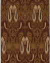 Area Rug 5x8 Rectangle Contemporary Salmon-Beige Color - Karastan Bellingham Collection