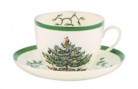 Spode Christmas Tree Teacup and Saucer