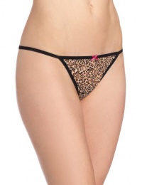 Betsey Johnson Women's Stretch Lace Side String Thong