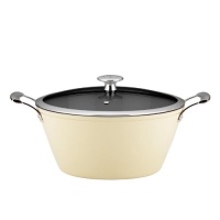 Dansk Mario Batali Light Cookware Round Casserole 4 Quart Dune