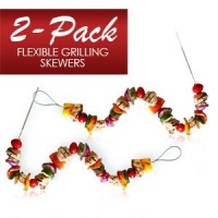 Fire Wire Stainless Steel Flexible Grilling Skewer, Set of 2