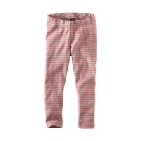 Tea Collection Girls Skinny Stripe Leggings, Pink Lemonade, 7